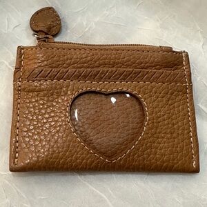 Brighton Brown Heart Card Holder